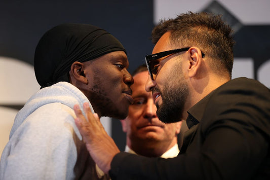 YouTuber KSI Gets Shoved by Joe Fournier in Intense Face-Off Before Admitting His Next Opponent is a 'Better Boxer'