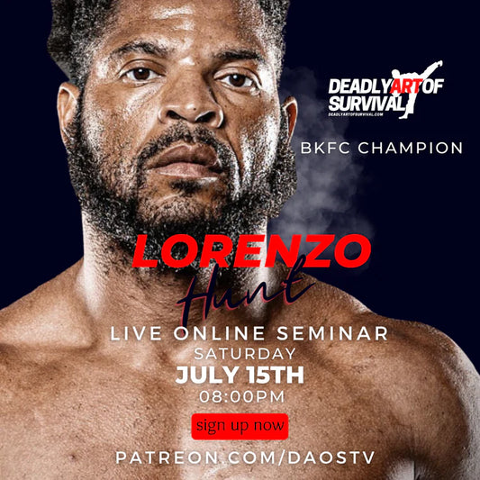 Lorenzo "The Juggernaut" Hunt sparred with Mike Perry while blindfolded