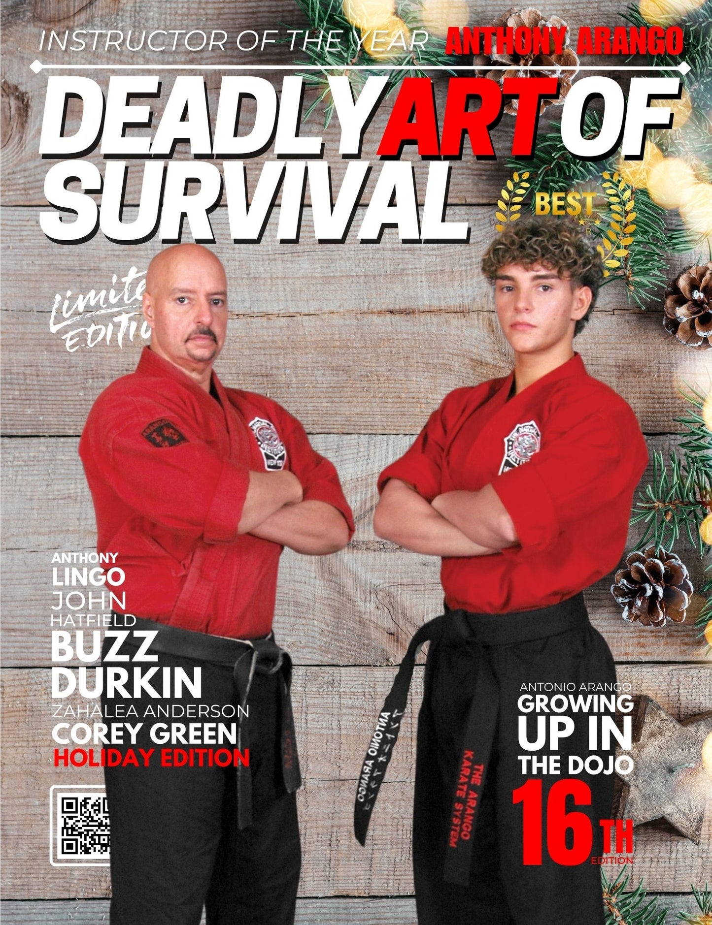 Deadly Art of Survival Magazine 16th Edition: Featuring Anthony Arango - Buzz Durkin - Abdul Shabazz The #1 Martial Arts Magazine Worldwide (Copy) deadlyartofsurvival.com