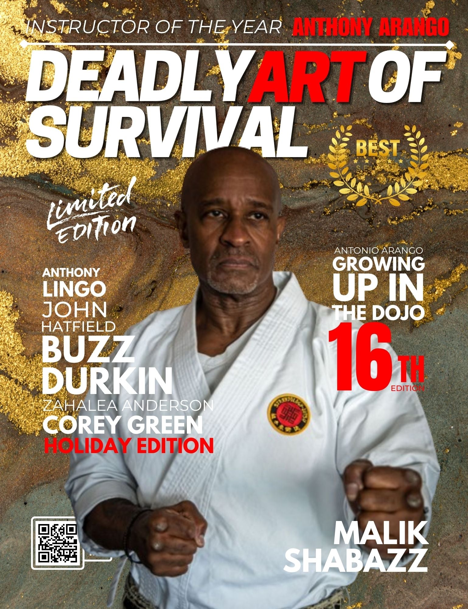 Deadly Art of Survival Magazine 16th Edition: Featuring Anthony Arango - Buzz Durkin - Abdul Shabazz The #1 Martial Arts Magazine Worldwide (Copy) deadlyartofsurvival.com