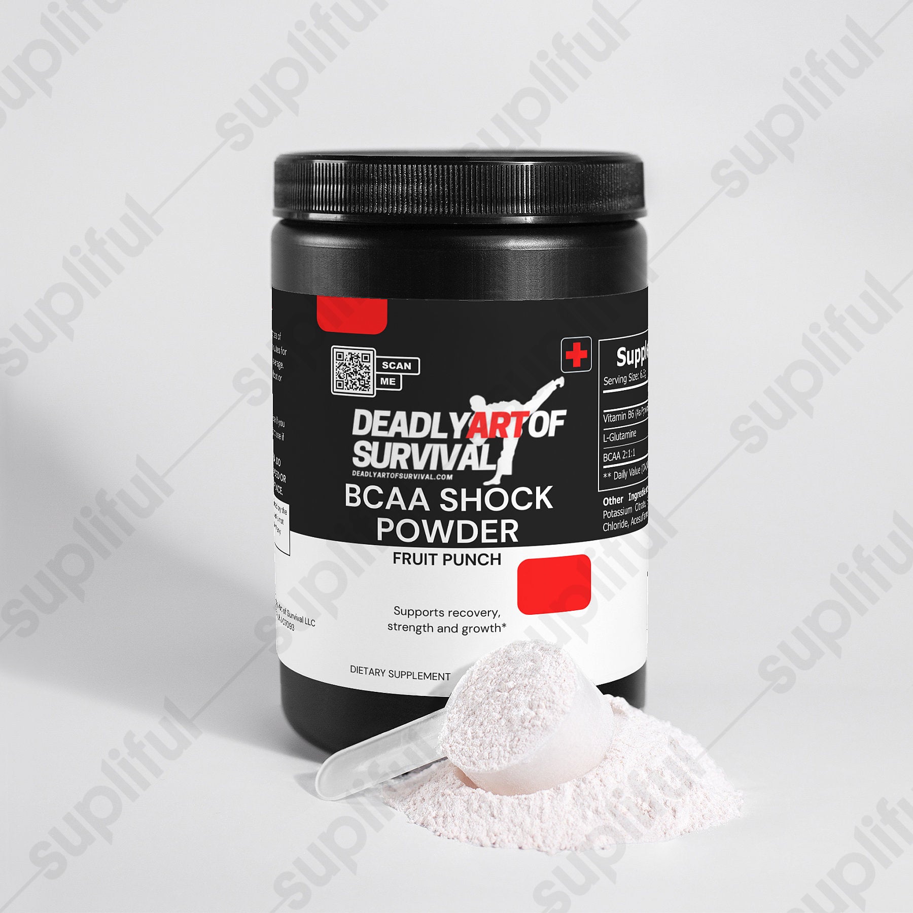 BCAA Shock Powder (Fruit Punch) deadlyartofsurvival.com
