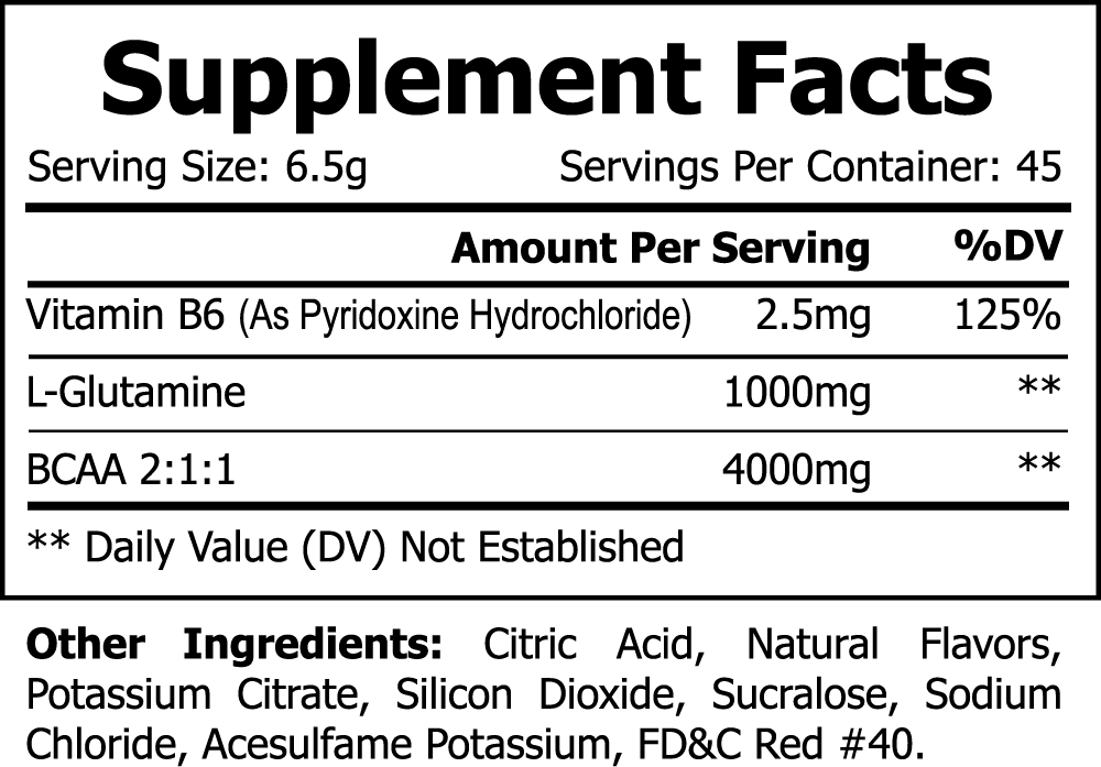 BCAA Shock Powder (Fruit Punch) deadlyartofsurvival.com