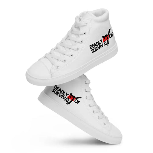 Deadly Art of Survival Mens High Top Sneakers **Deadstock Limited Supply Available** deadlyartofsurvival.com