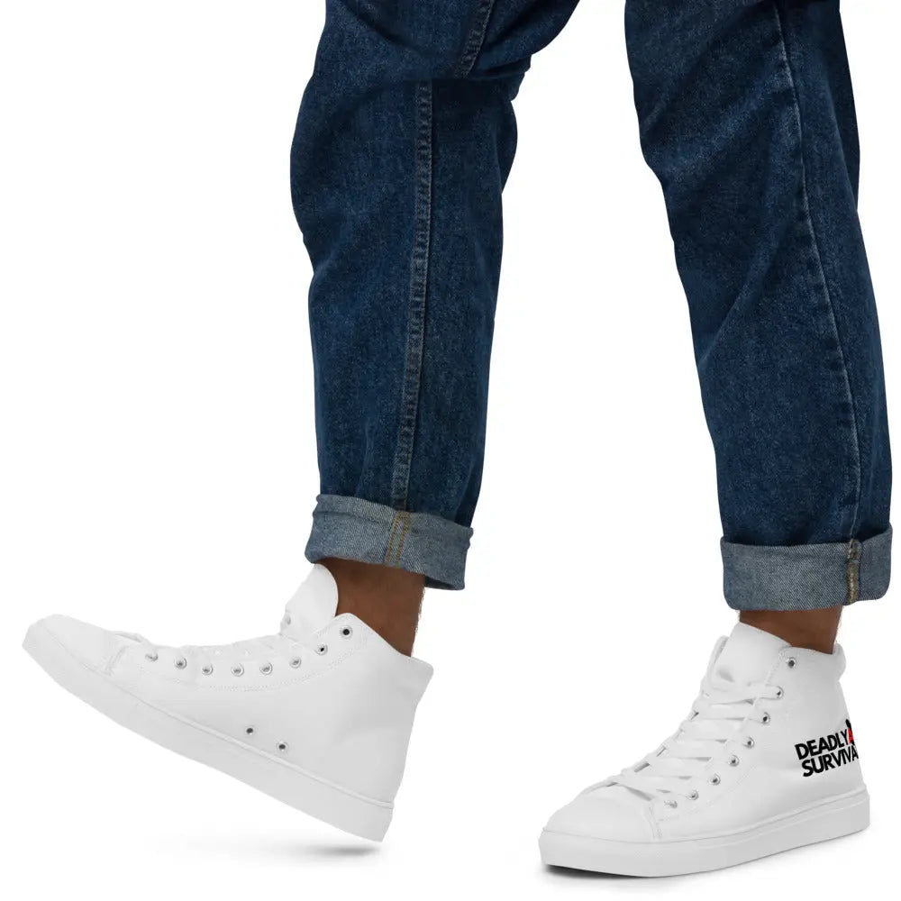 Deadly Art of Survival Mens High Top Sneakers **Deadstock Limited Supply Available** deadlyartofsurvival.com