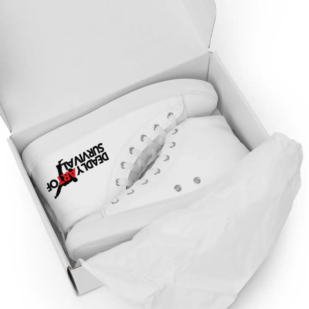Deadly Art of Survival Mens High Top Sneakers **Deadstock Limited Supply Available** deadlyartofsurvival.com