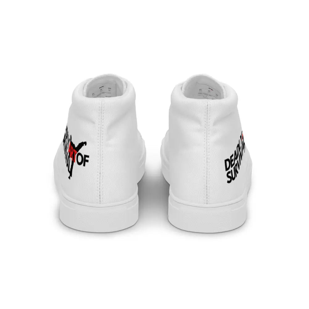 Deadly Art of Survival Mens high top canvas shoes **Deadstock Limited Supply Available** deadlyartofsurvival.com