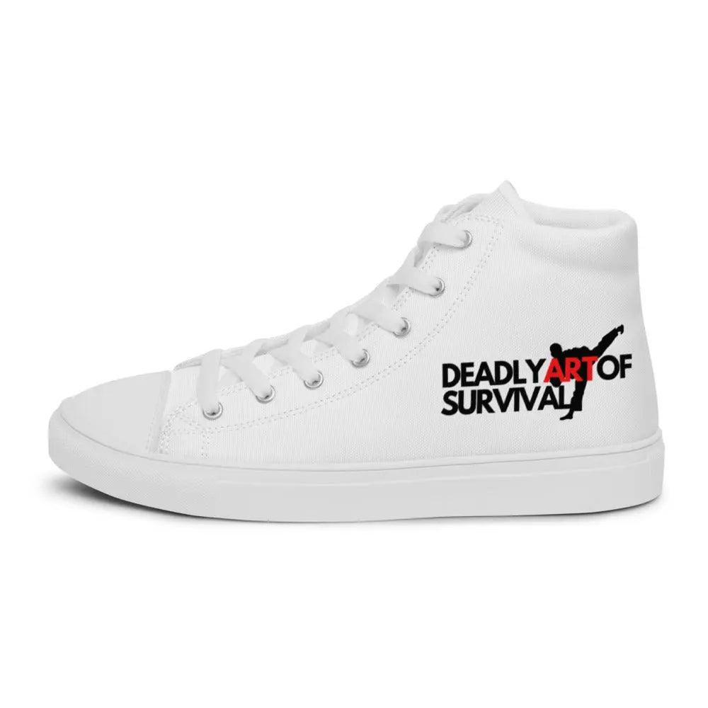 Deadly Art of Survival Mens high top canvas shoes **Deadstock Limited Supply Available** deadlyartofsurvival.com