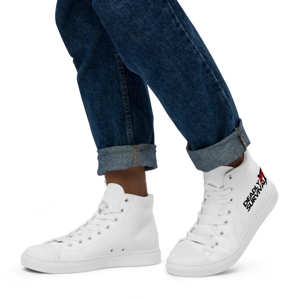 Deadly Art of Survival Mens high top canvas shoes **Deadstock Limited Supply Available** deadlyartofsurvival.com
