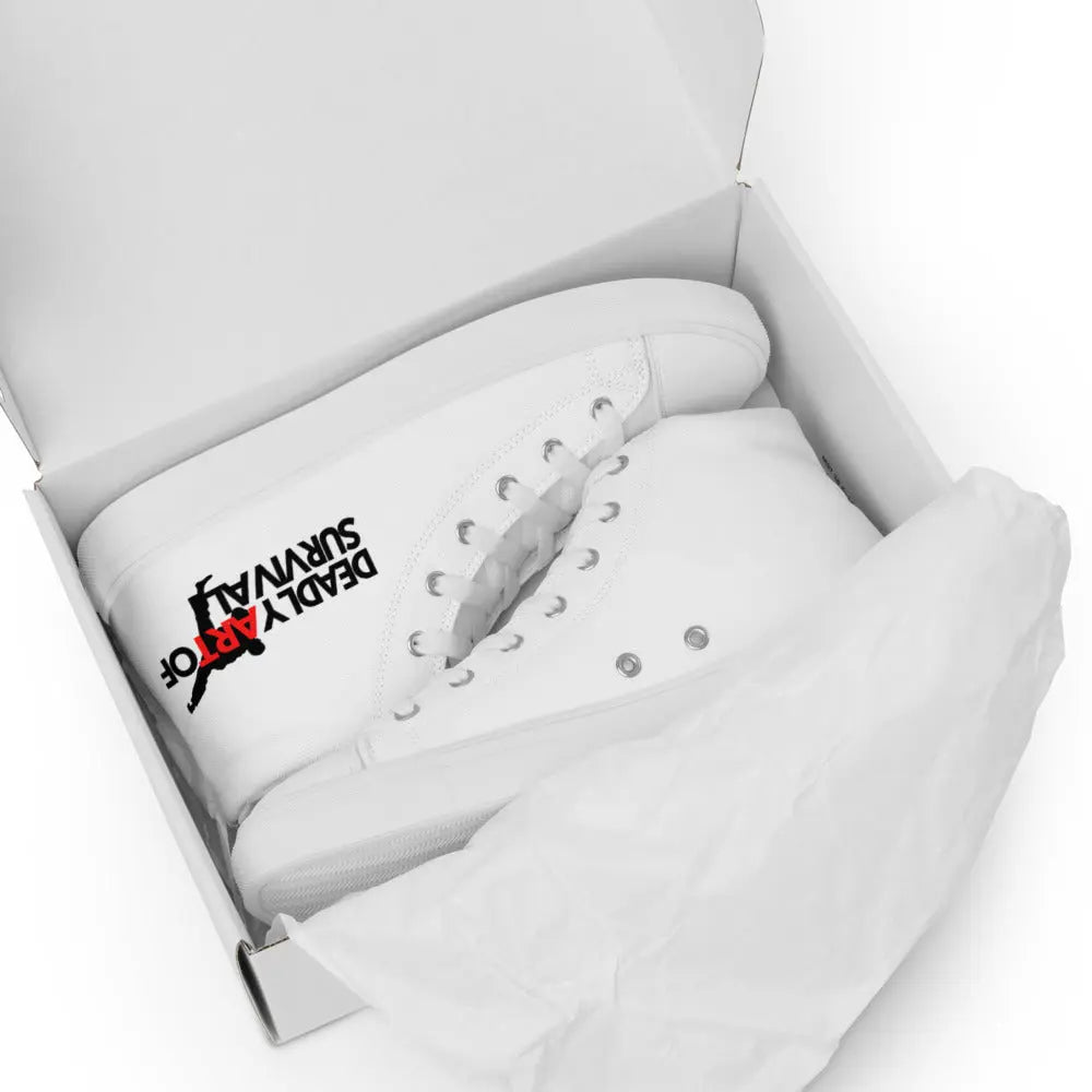 Deadly Art of Survival Mens high top canvas shoes **Deadstock Limited Supply Available** deadlyartofsurvival.com