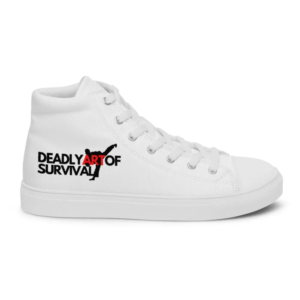 Deadly Art of Survival Mens high top canvas shoes **Deadstock Limited Supply Available** deadlyartofsurvival.com