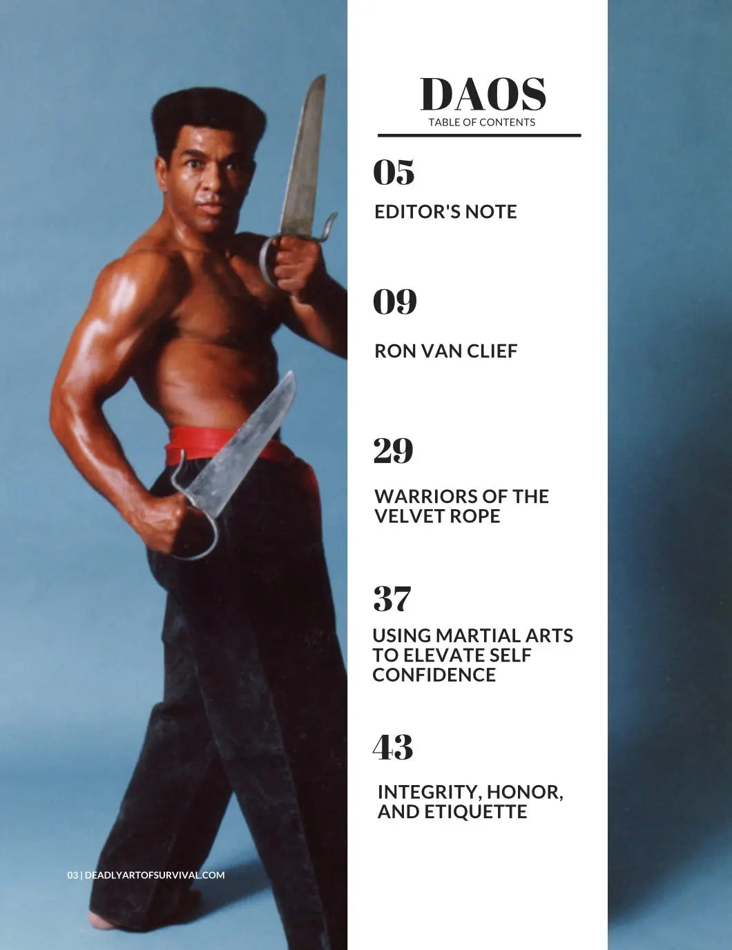 (Free Sample) Deadly Art of Survival Magazine 8th Edition: Featuring Ron Van Clief & Paul Cheng The #1 Martial Arts Magazine Worldwide deadlyartofsurvival.com