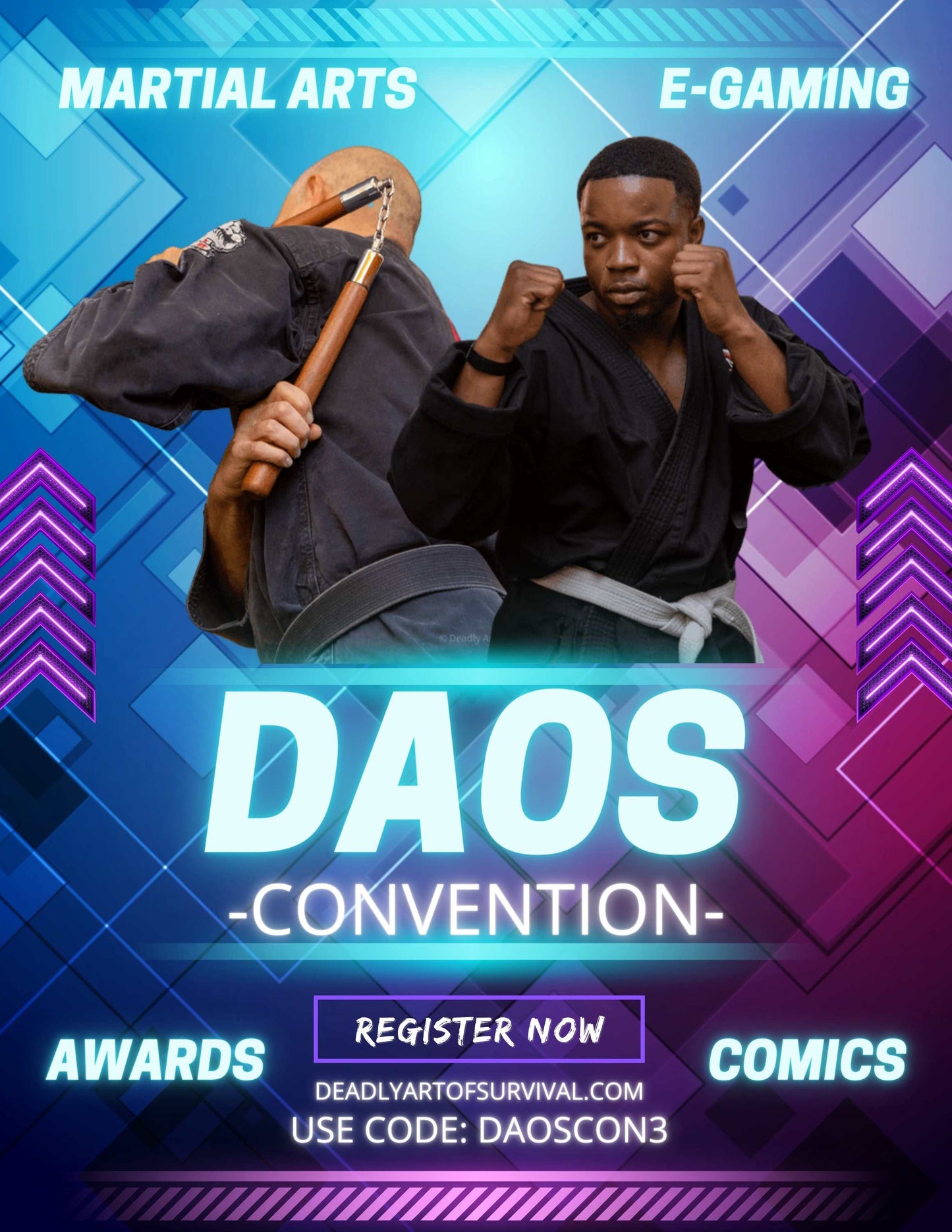 (Purchase Tickets At The Door) DAOS CON 3 TICKET deadlyartofsurvival.com