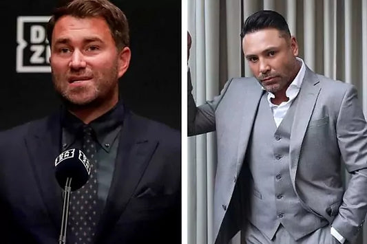 De La Hoya and Eddie Hearn engage in heated dispute over Canelo Alvarez: Accusations fly as boxing expertise is called into question.