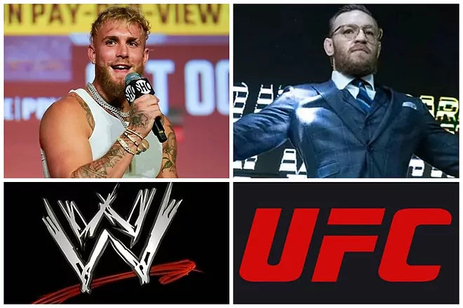 Conor McGregor, Jake Paul, and Other Pros React to Blockbuster UFC-WWE Team-Up