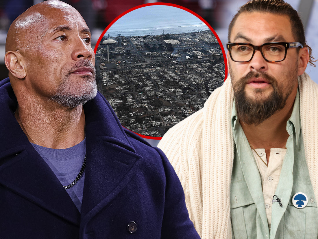 Hollywood Stars Dwayne 'The Rock' Johnson and Jason Momoa Address Maui Fires, Offer Up Ways to Help
