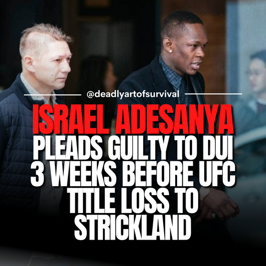 Israel Adesanya Pleads Guilty to Drunk Driving Three Weeks Prior to UFC Title Loss to Strickland