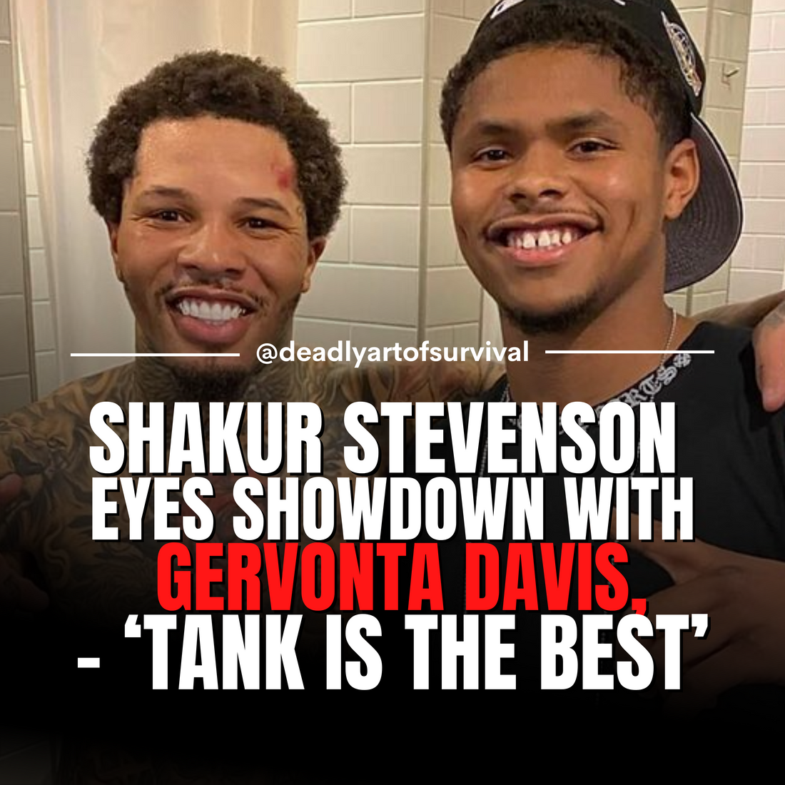 Shakur Stevenson Eager for Showdown with Gervonta Davis: 'Tank Is the Best'"