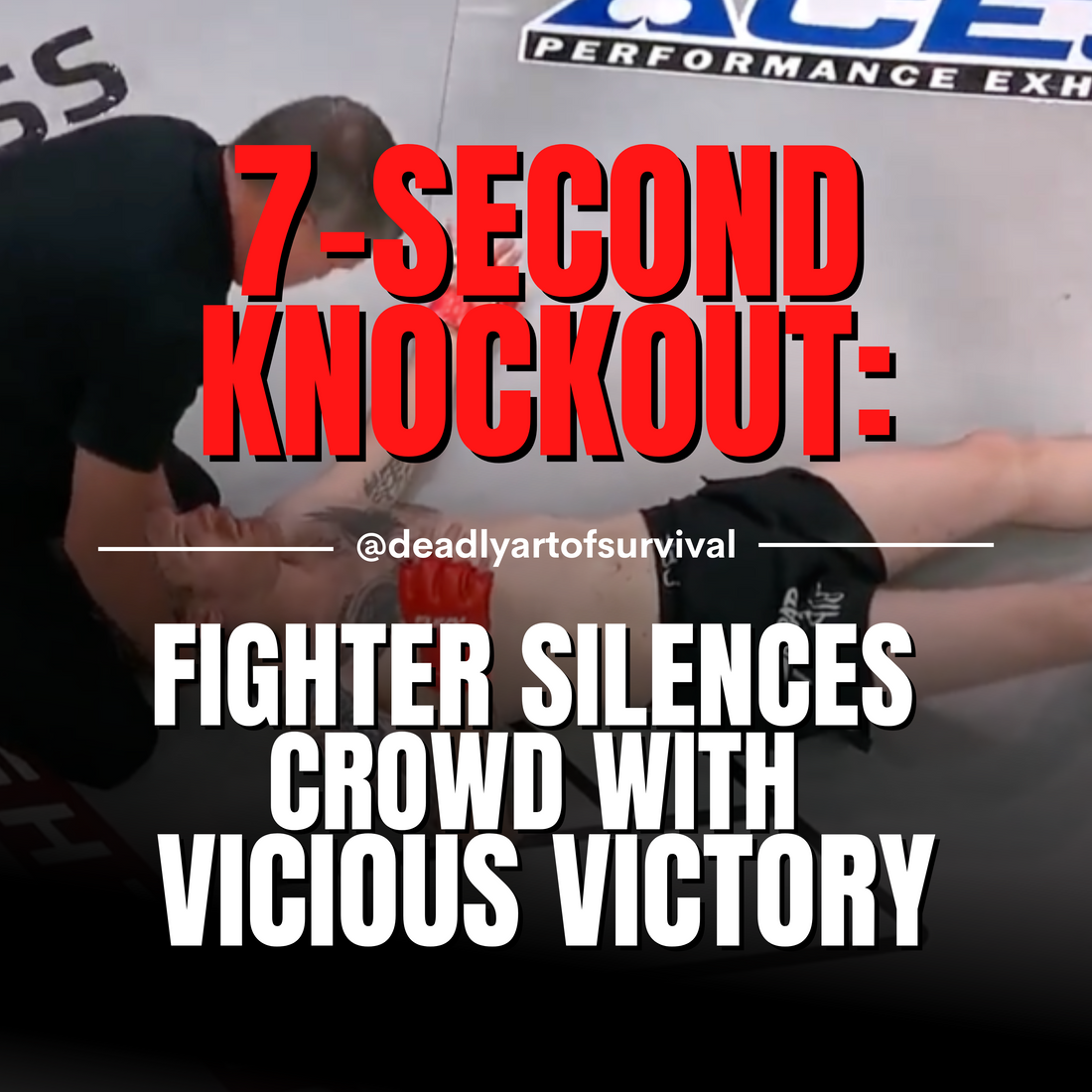 Fighter Scores Lightning-Fast Knockout in 7 Seconds, Shushes Crowd in Dramatic Victory