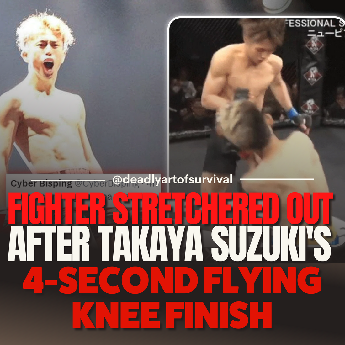 Stunning-4-Second-Knockout-Leaves-Fighter-Carried-Out-on-Stretcher-Thanks-to-Takaya-Suzuki deadlyartofsurvival.com