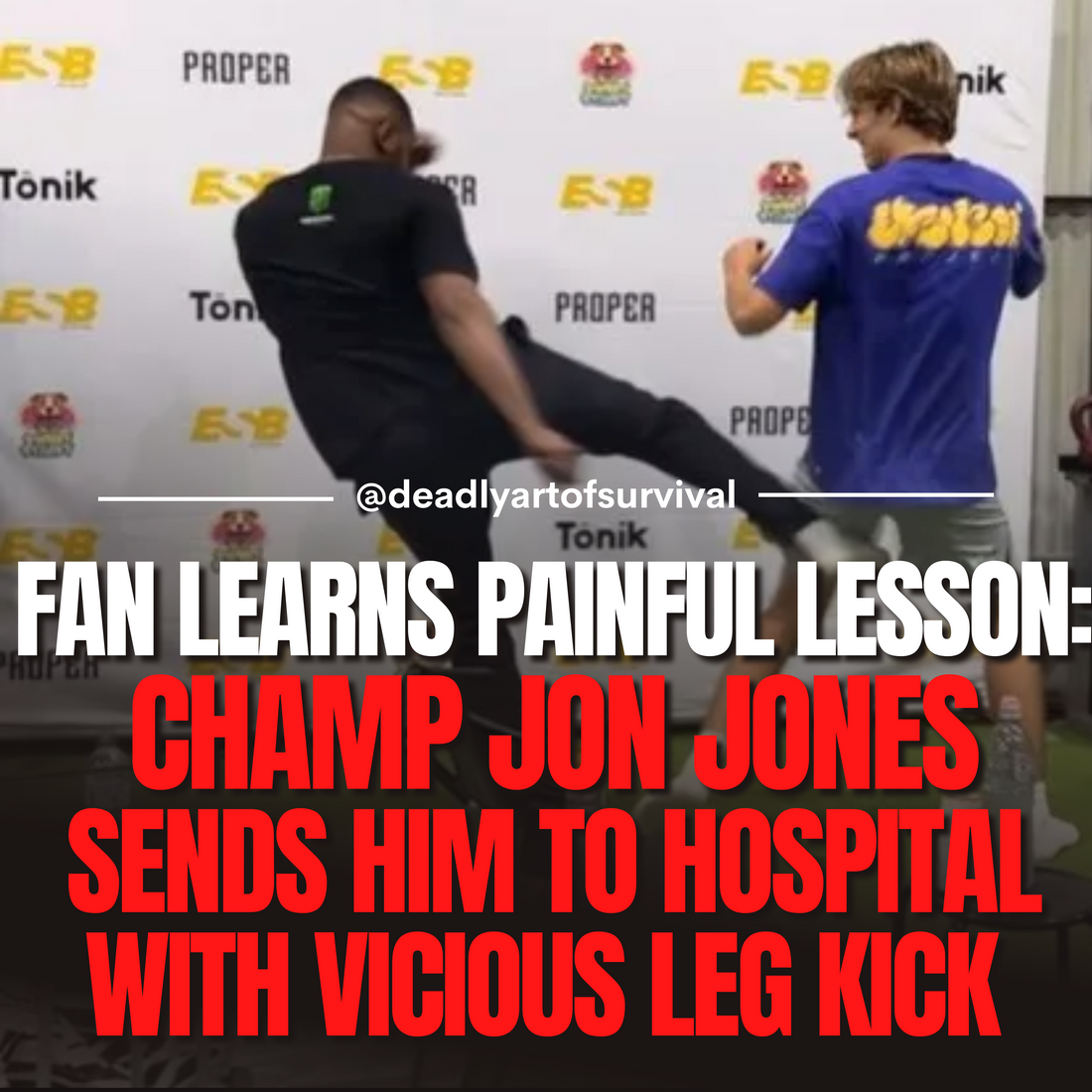 Fan-Learns-Painful-Lesson-Never-Challenge-UFC-Heavyweight-Champ-Jon-Jones deadlyartofsurvival.com