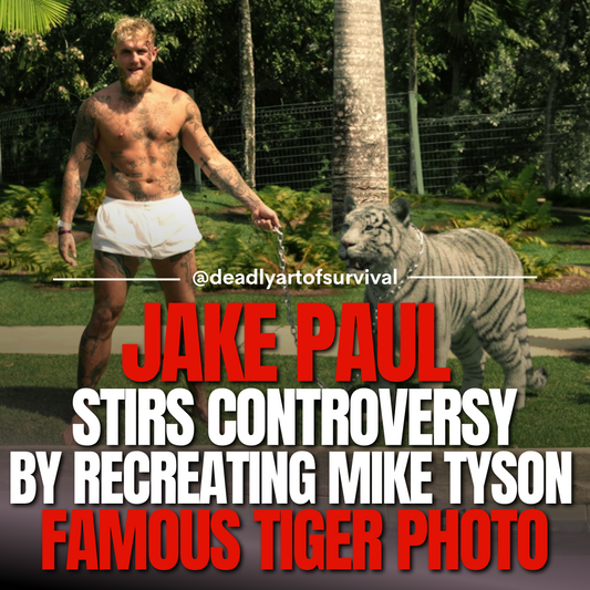 Jake-Paul-Sparks-Controversy-by-Recreating-Iconic-Mike-Tyson-Photo-with-Tiger-Fans-Question-Authenticity deadlyartofsurvival.com