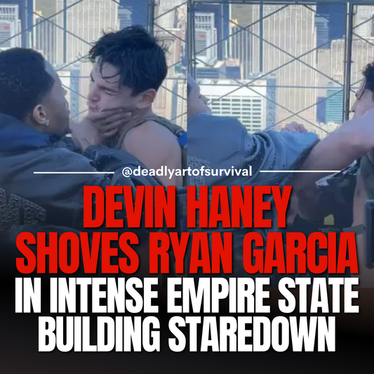 Devin-Haney-Shoves-Ryan-Garcia-in-Intense-Empire-State-Building-Staredown deadlyartofsurvival.com