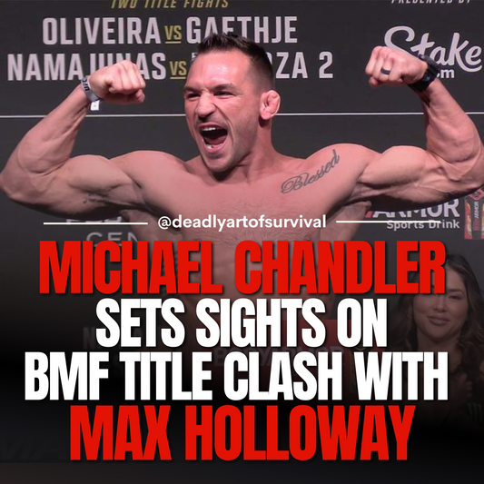 Michael-Chandler-Sets-Sights-on-BMF-Title-Clash-with-Max-Holloway-After-UFC-303-Bout-with-Conor-McGregor deadlyartofsurvival.com