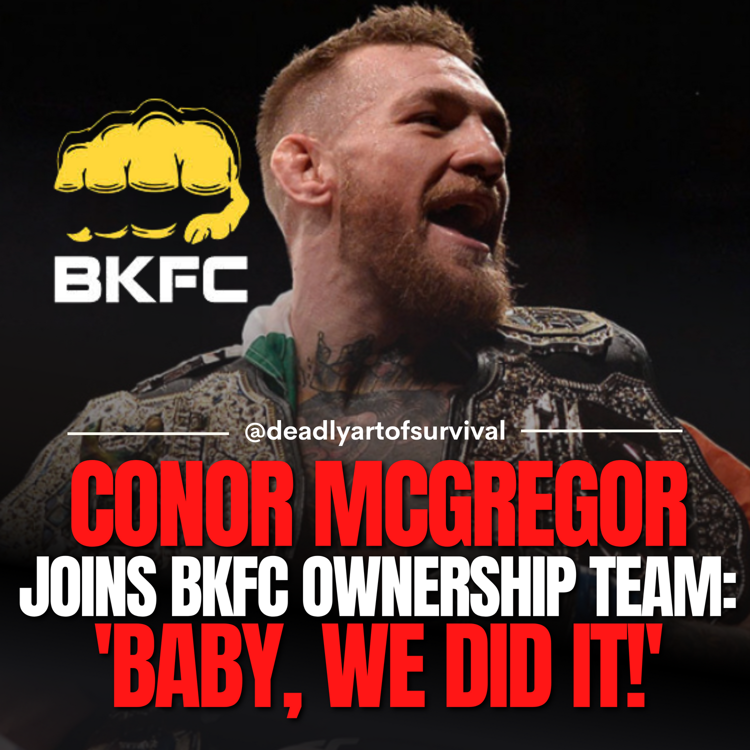 Conor McGregor Joins BKFC Ownership Team in Surprise Move ...
