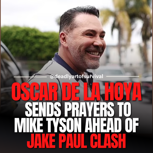 Oscar-De-La-Hoya-Sends-Prayers-to-Mike-Tyson-Ahead-of-Jake-Paul-Clash deadlyartofsurvival.com