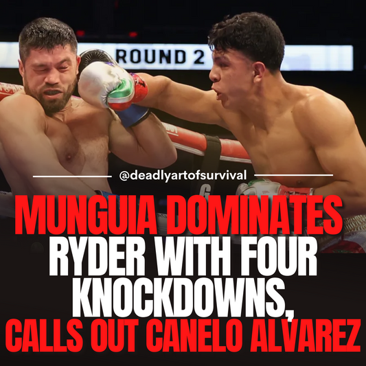 Munguia-Dominates-Ryder-with-Four-Knockdowns-Boldly-Calls-Out-Canelo-Alvarez deadlyartofsurvival.com