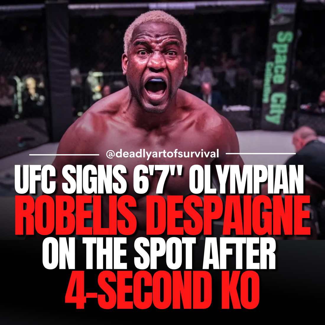 UFC Signs 6'7" Olympian Robelis Despaigne Instantly After 4-Second KO