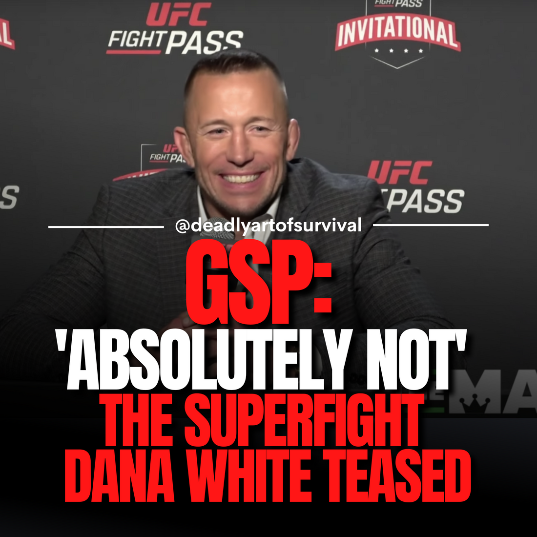 Georges St-Pierre Squashes Dana White Superfight Rumors
