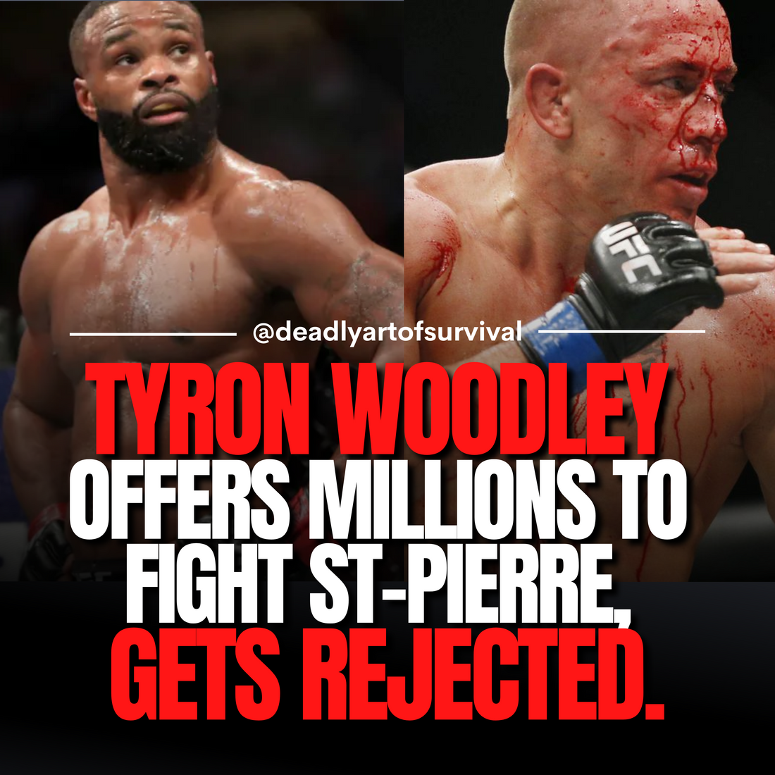 Tyron Woodley Offers Millions to Fight St-Pierre, But GSP Declines