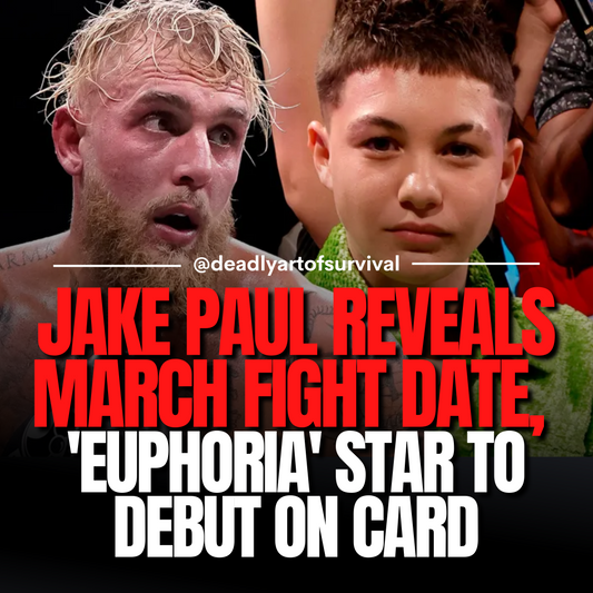 Jake Paul Unveils March Fight Date, 'Euphoria' Star Set to Debut in Explosive Card