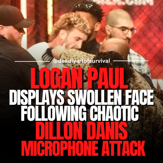 Logan Paul Displays Swollen Face Following Chaotic Microphone Attack by Dillon Danis