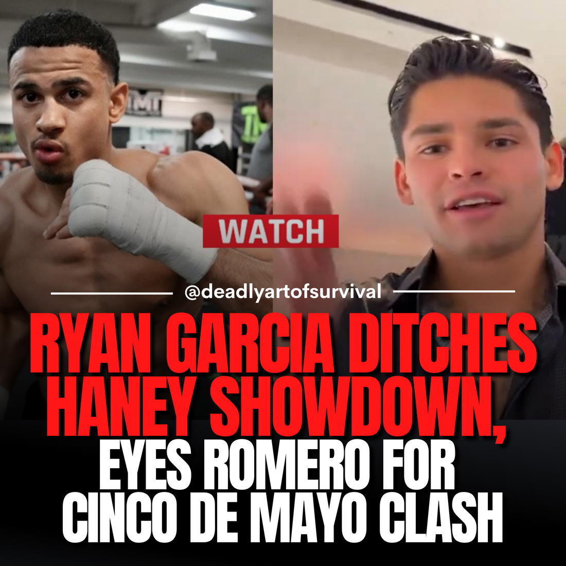 Ryan-Garcia-Shifts-Focus-Ditches-Haney-Talks-Eyes-Romero-Showdown-for-Cinco-De-Mayo deadlyartofsurvival.com