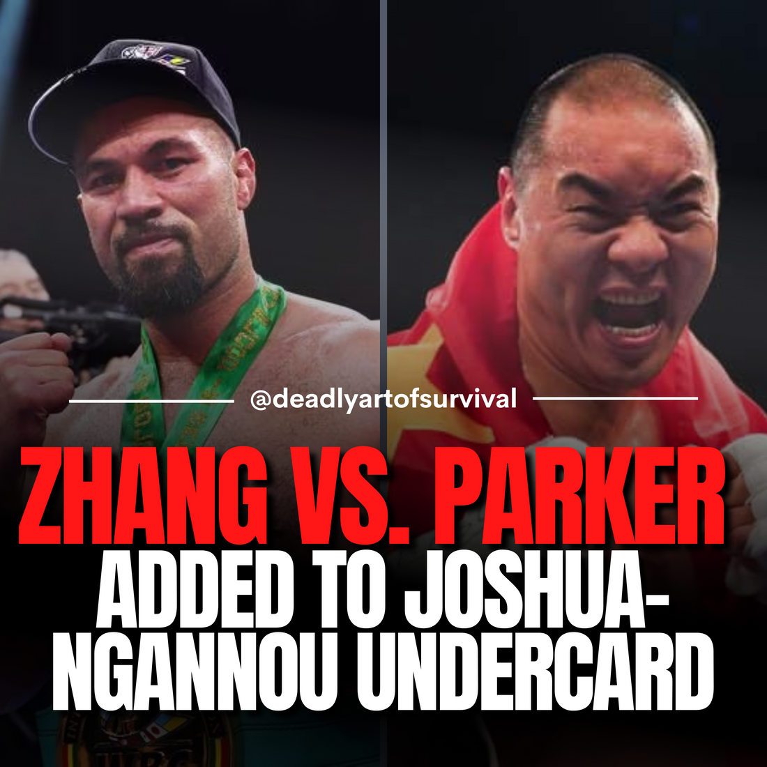 Zhilei-Zhang-vs.-Joseph-Parker-Set-for-Explosive-Undercard-on-Joshua-vs.-Ngannou-Showdown-in-March deadlyartofsurvival.com