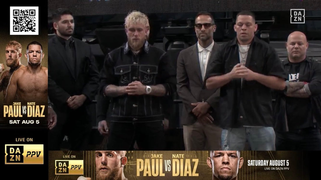 Jake Paul and Nate Diaz's Awkward First Faceoff in Dallas raised eyebrows
