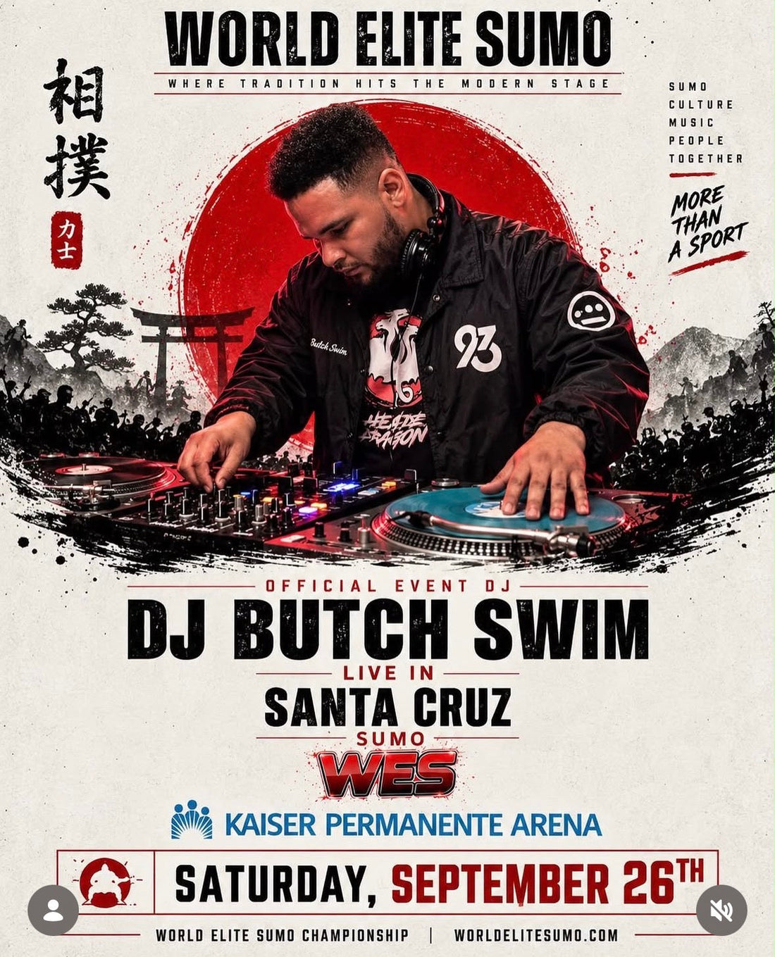 World Elite Sumo Championship Brings Sumo, Culture, Music & Community to Santa Cruz | Music By DJ Butch Swim