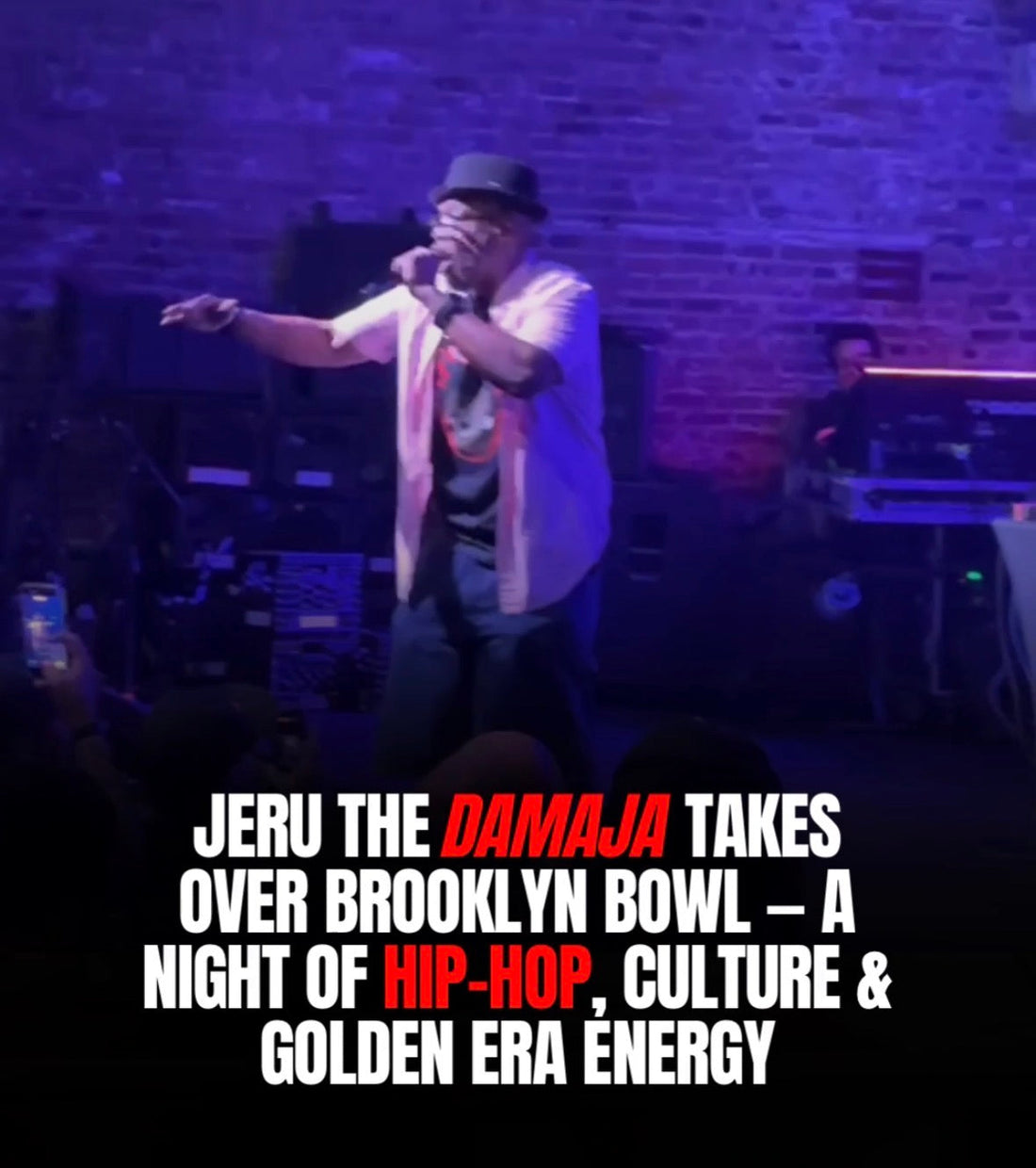 Jeru the Damaja Took Over Brooklyn Bowl | DAOS deadlyartofsurvival.com