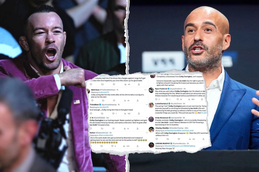 Colby Covington Crosses the Line: Sends Threatening Message to UFC Commentator Jon Anik Over Belal Muhammad Support