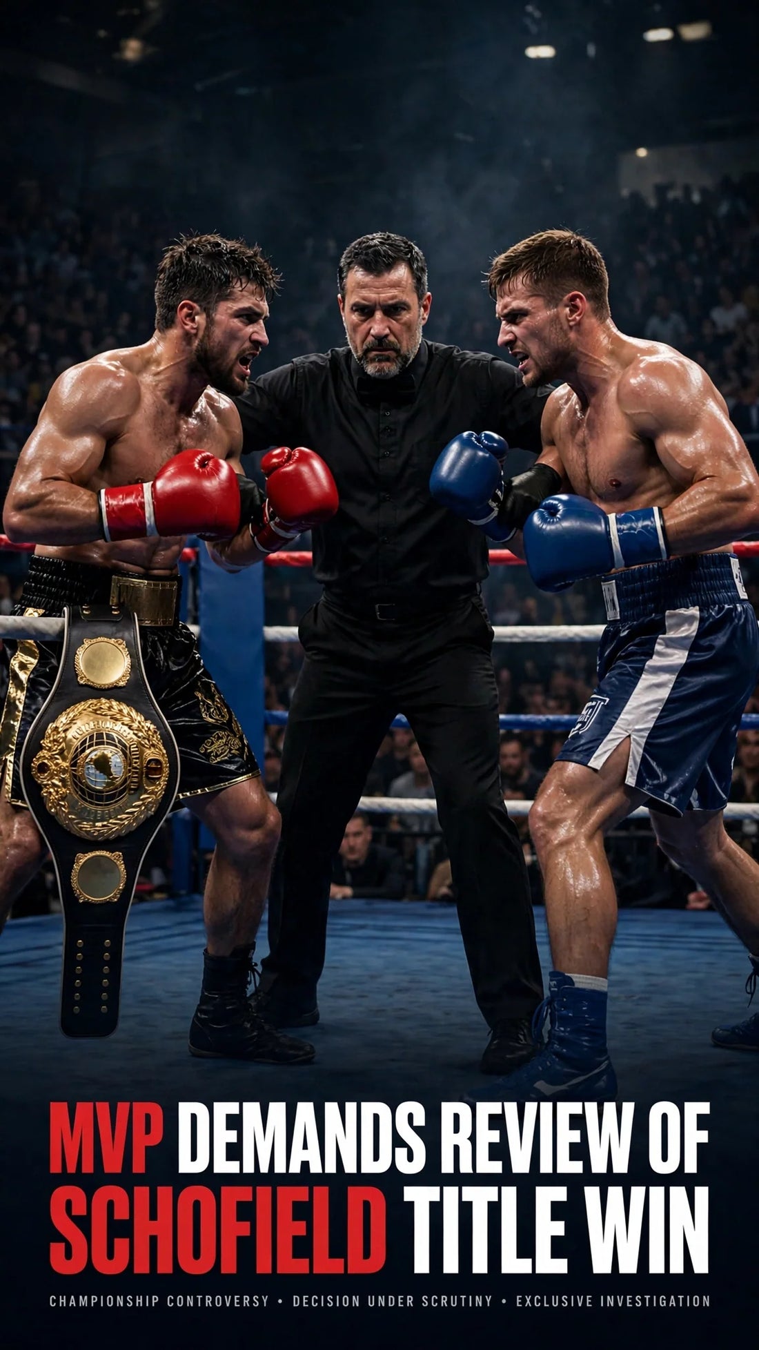 THREE KNOCKDOWNS, ZERO CALLS: MVP CHALLENGES SCHOFIELD'S WBA TITLE WIN deadlyartofsurvival.com