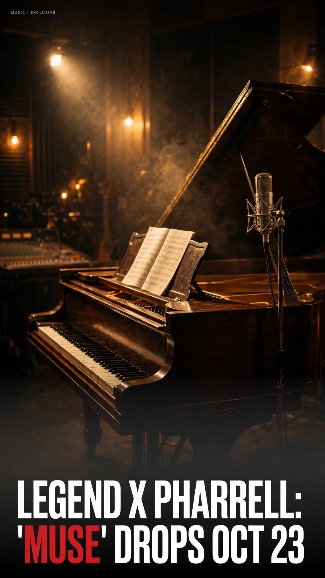 LEGEND X PHARRELL: 'MUSE' DROPS OCT 23 — 16 TRACKS, ZERO PIANO BALLADS deadlyartofsurvival.com
