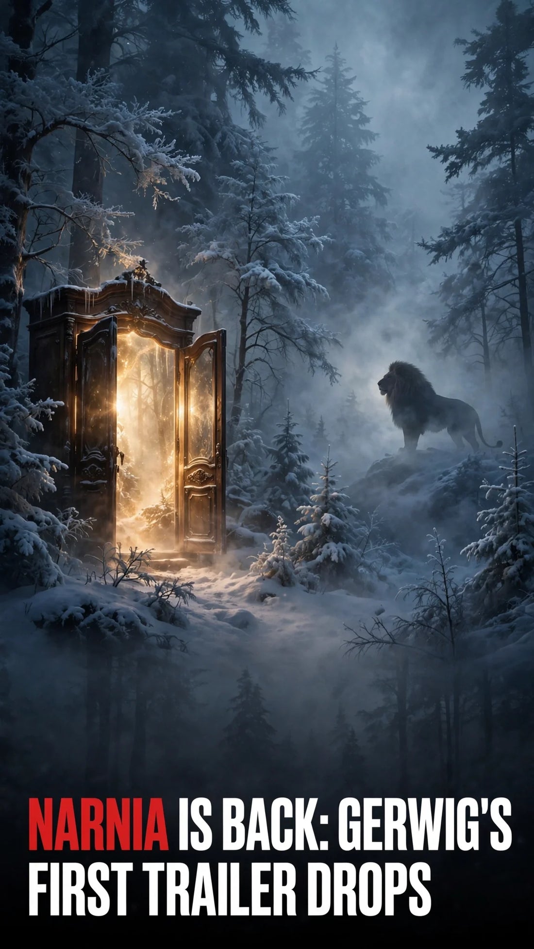 NARNIA IS BACK: GERWIG'S FIRST TRAILER DROPS — STREEP'S ASLAN, MACKEY'S WHITE WITCH deadlyartofsurvival.com
