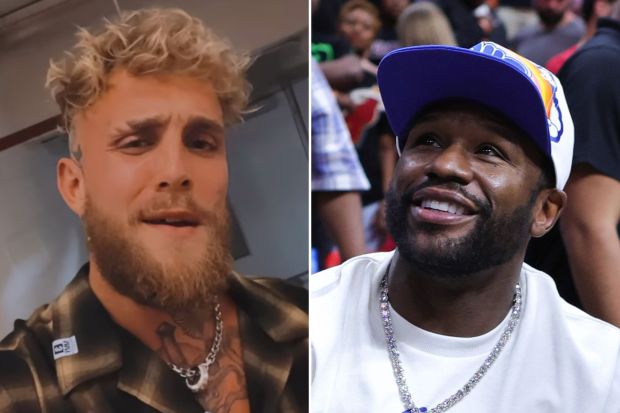 Jake Paul RUNS from Floyd Mayweather's Attempted Attack after NBA Game