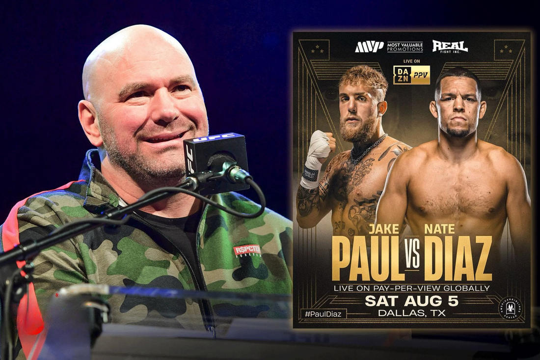 Dana White Wishes Success for Jake Paul and Nate Diaz, Hopes They Make 'A Zillion Dollars' in Upcoming Fight