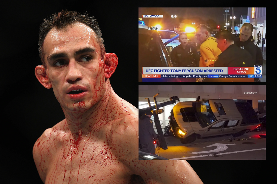 UFC fighter Tony Ferguson arrested for DUI following multi-car crash in Hollywood