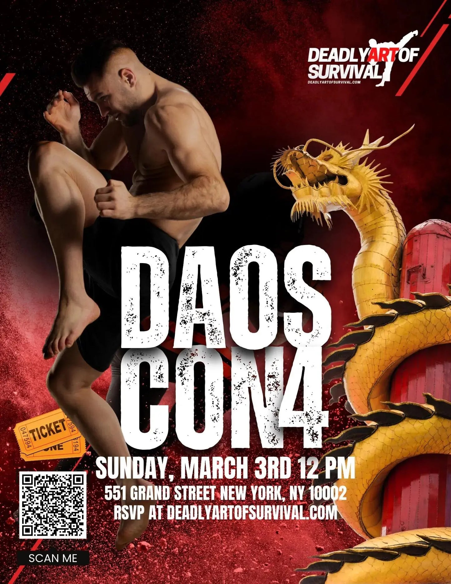 DAOS CON 4 GENERAL ADMISSION TICKET deadlyartofsurvival.com