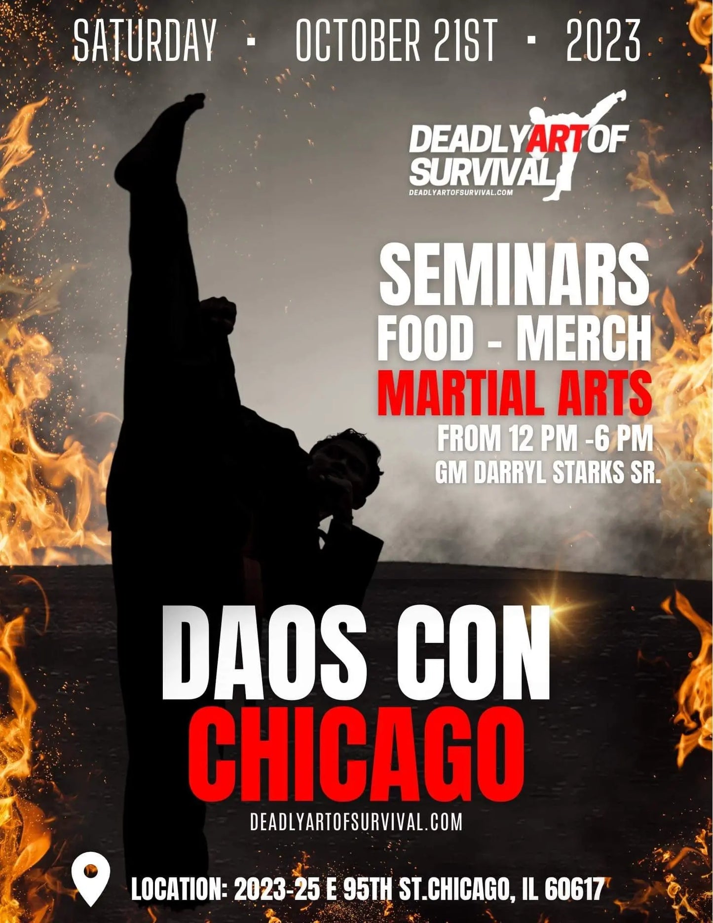 DAOS CON Chicago V.I.P TICKET (Tickets are available at the door) deadlyartofsurvival.com