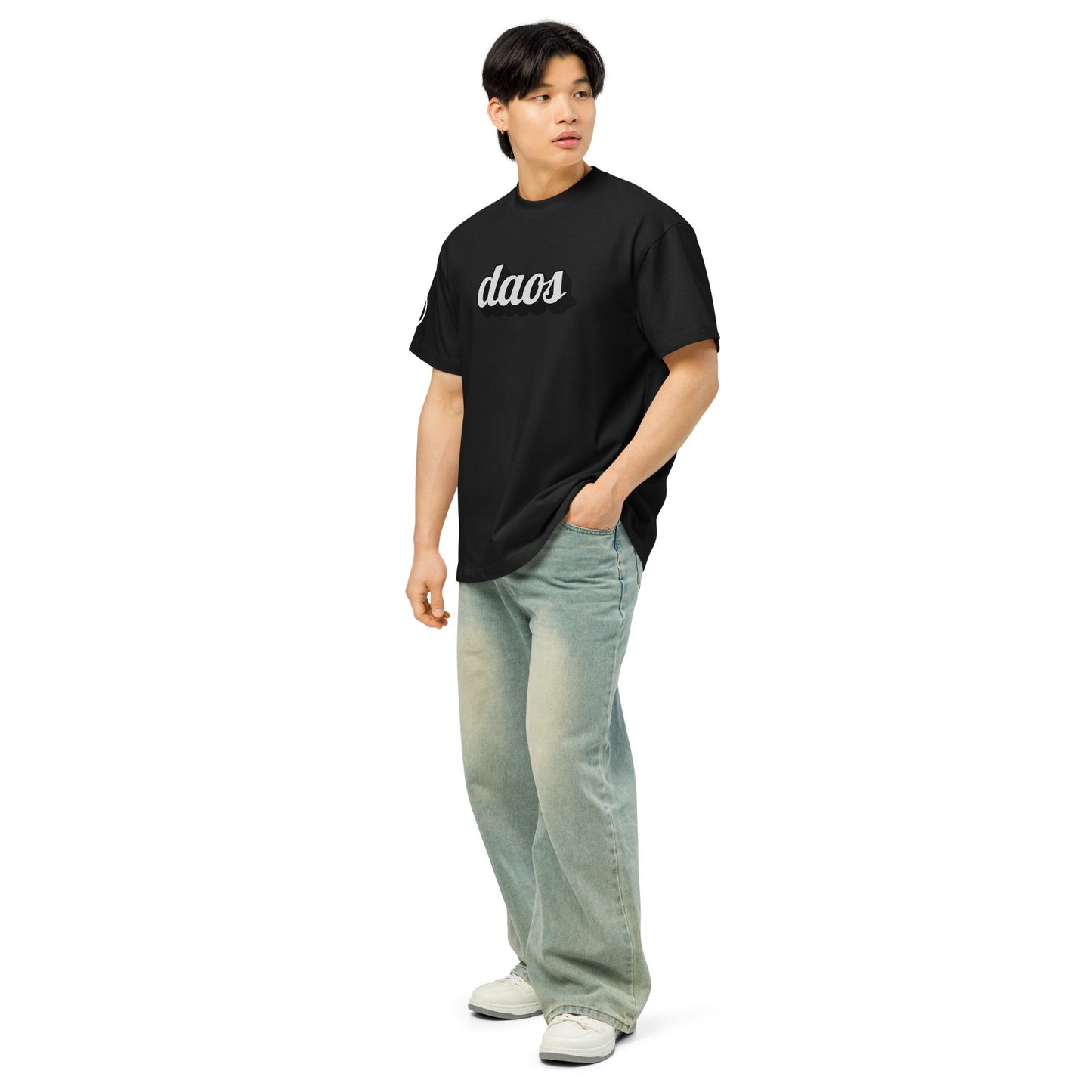 DAOS Men’s Box Tee White Logo deadlyartofsurvival.com